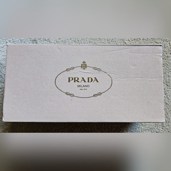 Prada Logo Black Leather Ballet Flats Size 36 - Picture 7 of 7